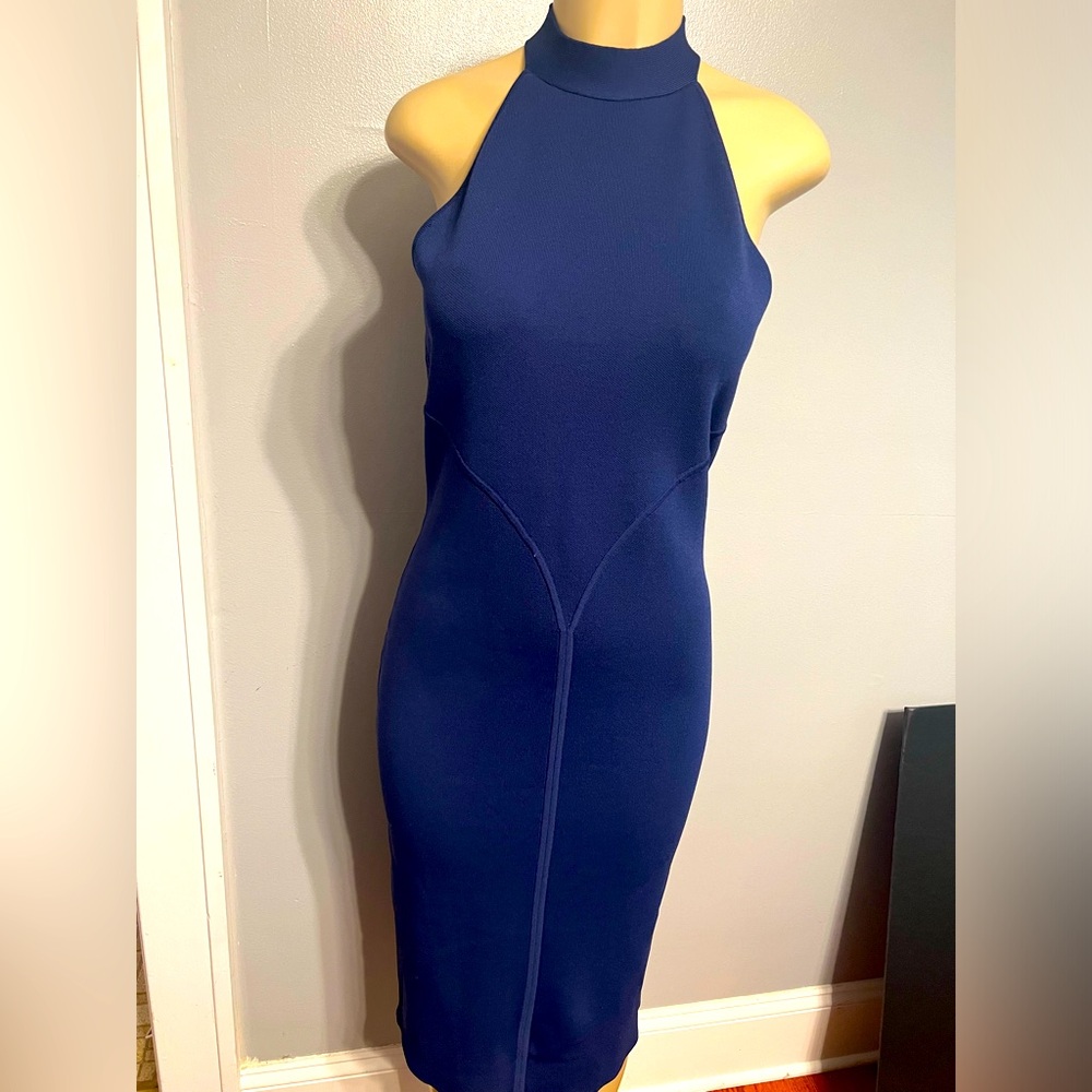 Eva Mended Navy Blue Sweater Dress Size M